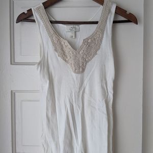 Loft crochet tank top